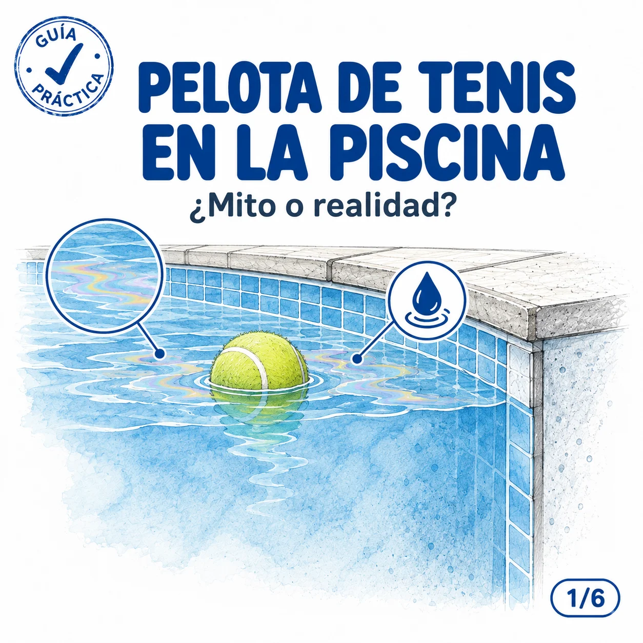 ¿Sirve poner pelotas de tenis en la piscina? El truco para aceites y protector solar