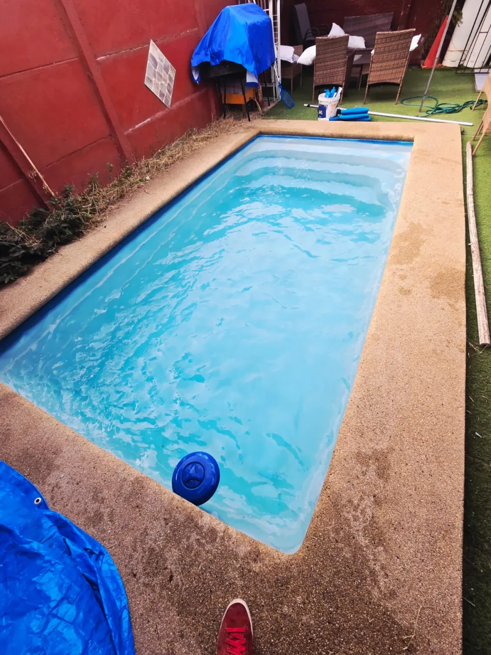 Piscina de casa mantenida por RedPiscinas en Puente Alto